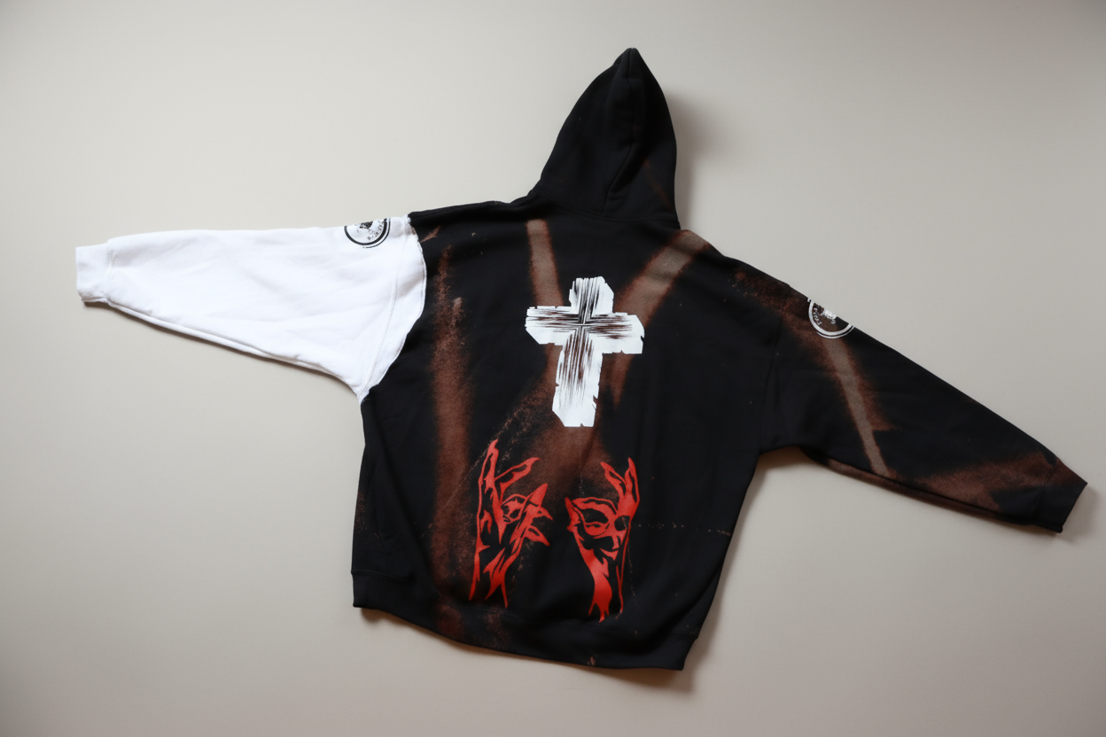 Black Fighting Demons Hoodie