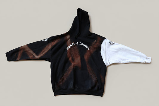 Black Fighting Demons Hoodie