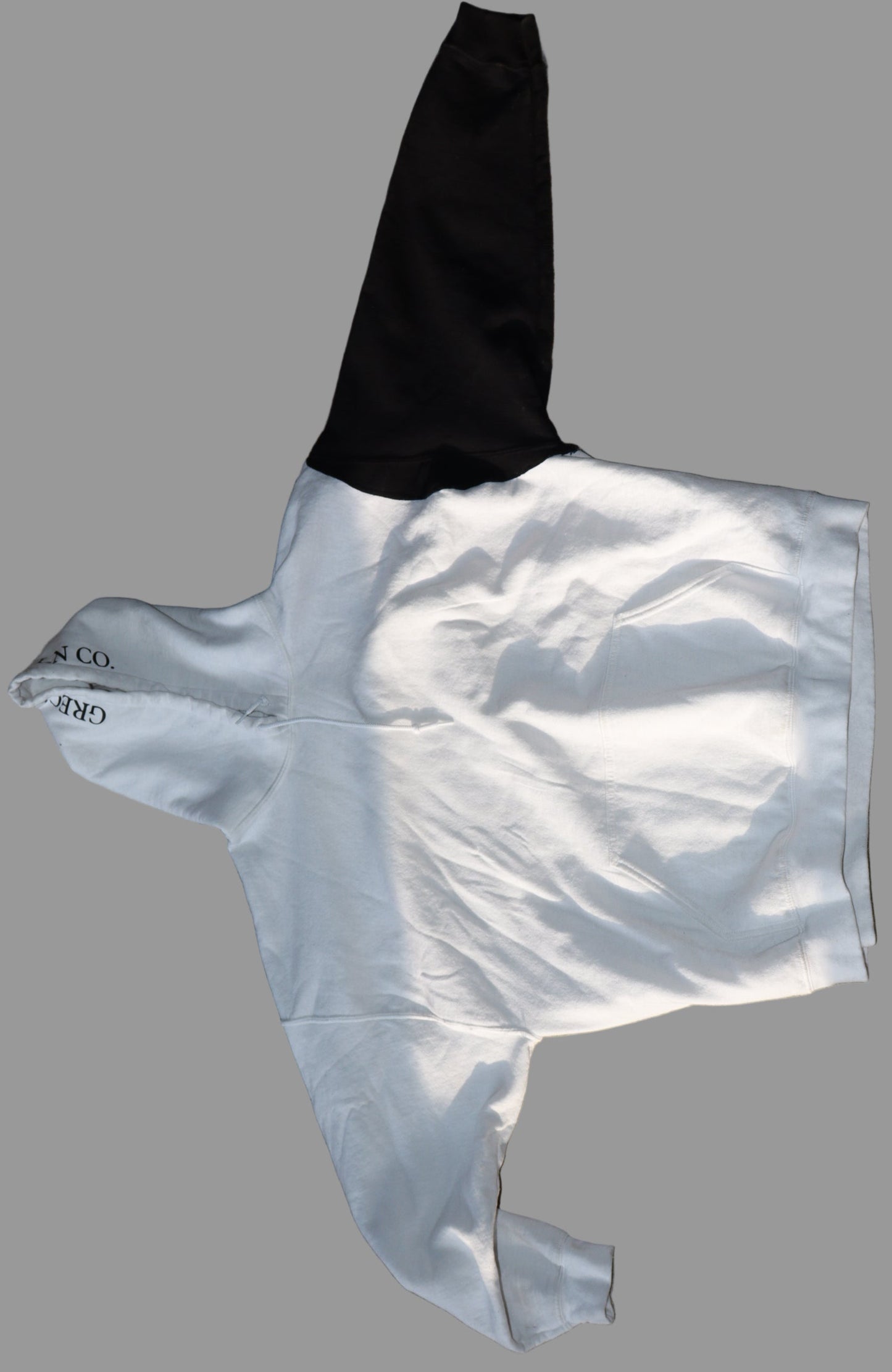 White Greco styln Hoddie